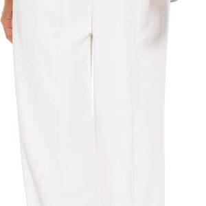 Wide Leg Pants Women's High Elastic Waisted in The Back Business Work Trousers Long Straight Suit Pants